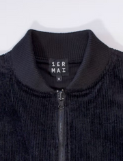 1ER MAI - Bomber Jacket in Black Corduroy