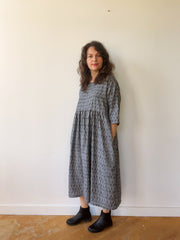 SUPAYANA - Grey Lines Mini Dress