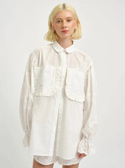 ELIZA FAULKNER - Esme shirt white eyelet combo