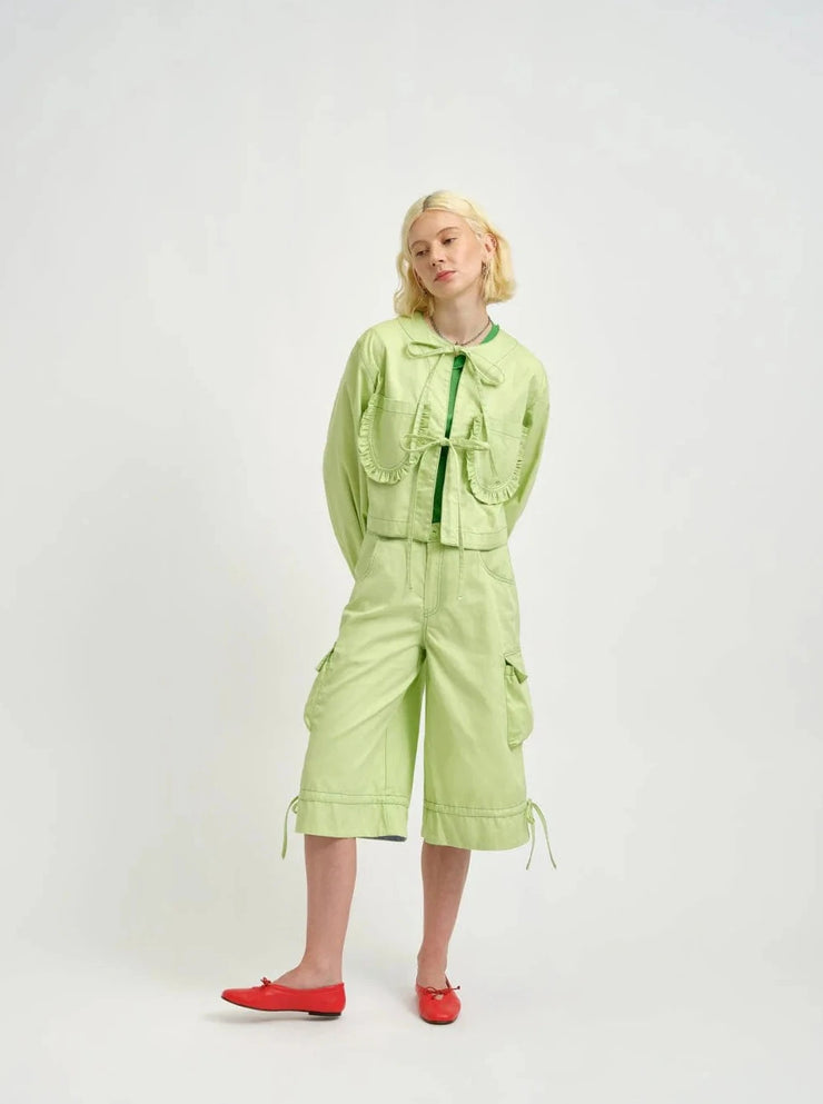 ELIZA FAULKNER - Veste carrie sergé vert