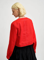 ELIZA FAULKNER - Veste Carrie en sergé rouge cerise