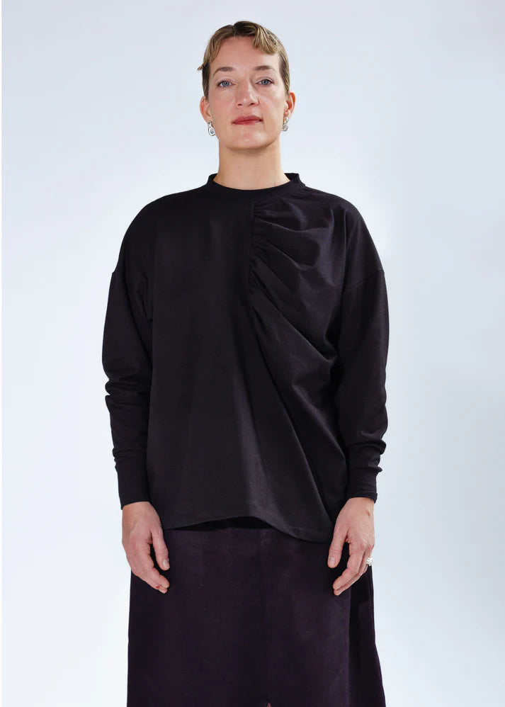 ANDREA.G - Astrid Long Sleeve Top black