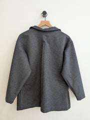 ANDREA.G - Wool shirt charcoal grey