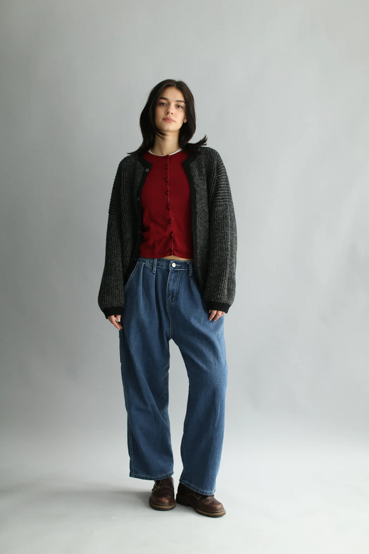 BELACARO - Cardigan bicolore oversize