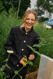 FUGAZZI veste en jean noir