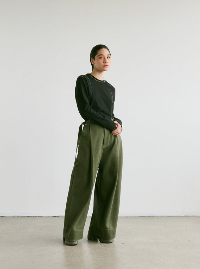 VERI - Pantalon Dario Kaki