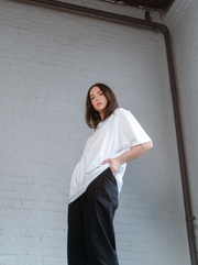 ESSER - Black cotton-linen pant