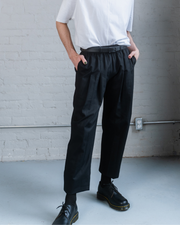 ESSER - Black cotton-linen pant