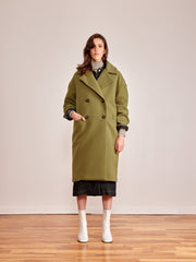 STANDARD matcha wool coat
