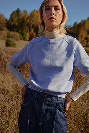 FERNANDA baseball sweatshirt in sky blue