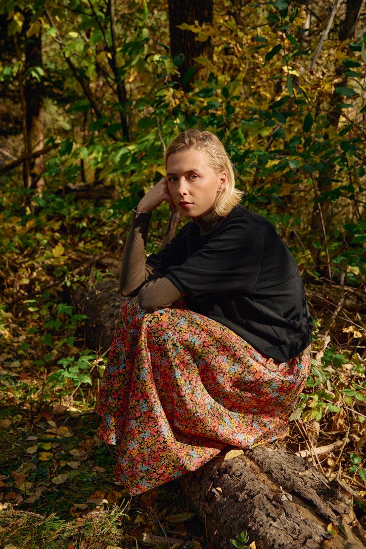 FERNANDA baseball sweater in black