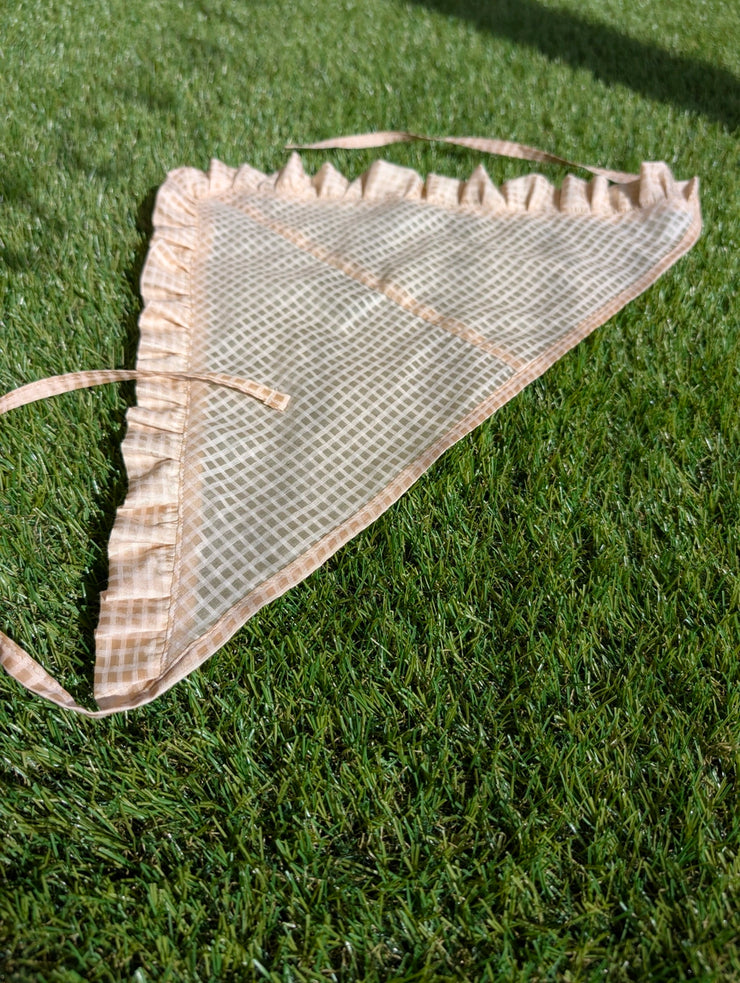 Bandana avec bord à volants