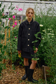 FUGAZZI veste en jean noir
