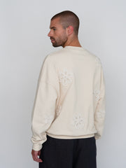 ANEMONE with flowers cream crewneck