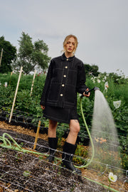 FUGAZZI veste en jean noir
