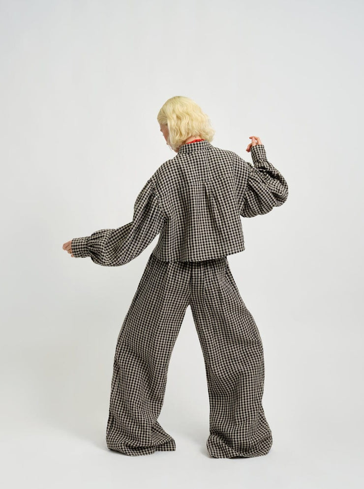 ELIZA FAULKNER - Romy pants gingham linen