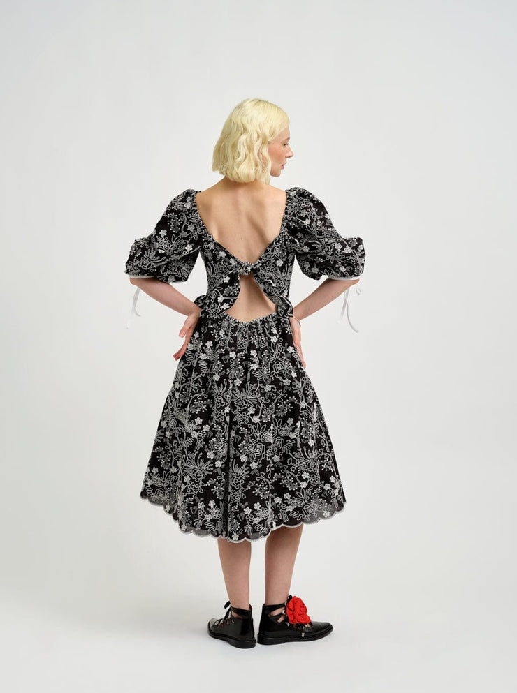 ELIZA FAULKNER - Pascale dress black eyelet