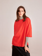 SYSTEME red oversized t-shirt