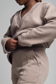 PATZZI taupe sweatpant-M with fabric defect