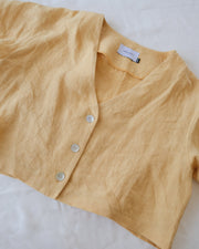 SAMPLE LIVERPOOL yellow blouse-XS
