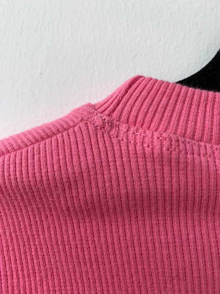 Bubblegum pink BROOK t-shirt - S with tiny hole at back neck seam