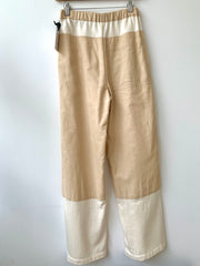 SAMPLE OKINI beige pant-XS- wide leg