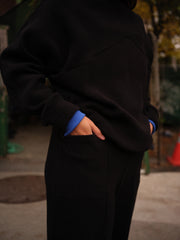 Pull col montant noir MARCUS
