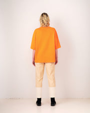 SYSTEME clementine oversized t-shirt-XS/S-M/L with little stains